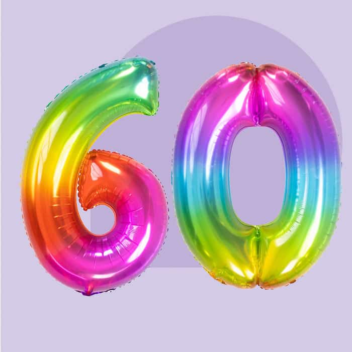 60 Jaar versiering