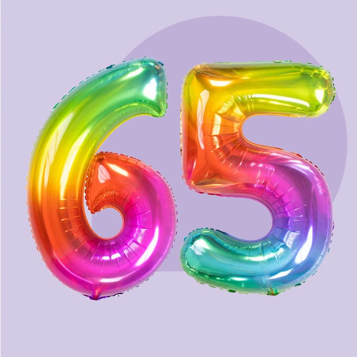 65 Jaar versiering