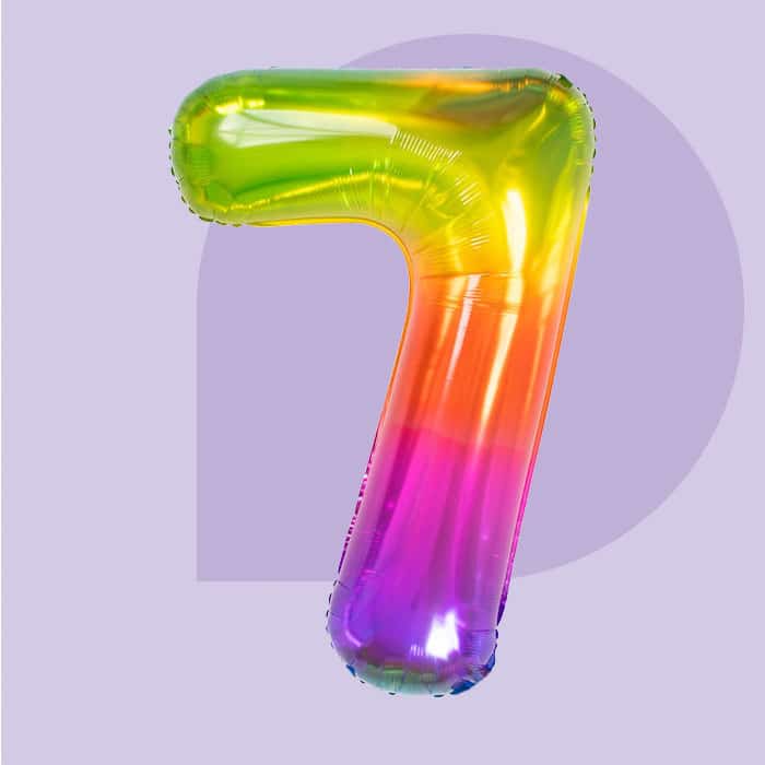 7 Jaar versiering