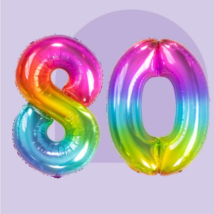 80 Jaar versiering
