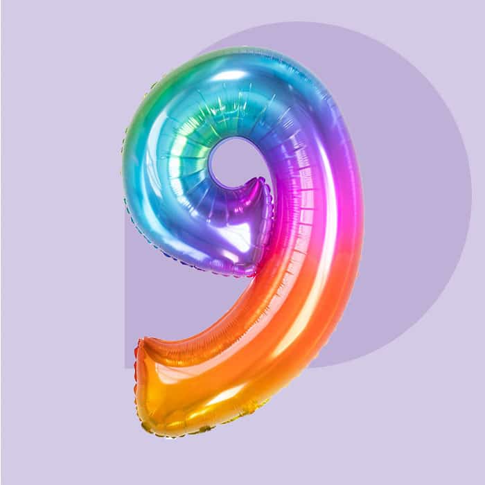 9 Jaar versiering