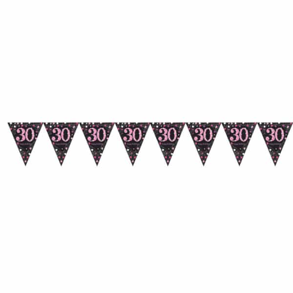 Sparkling Celebrations - Vlaggenlijn 30 Pink (4 meter)