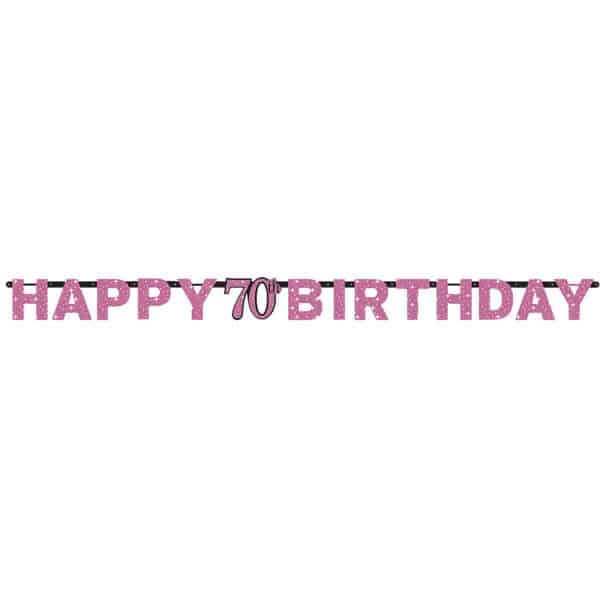 Sparkling Celebrations - Letter Slinger 70 Pink (2,13 meter)