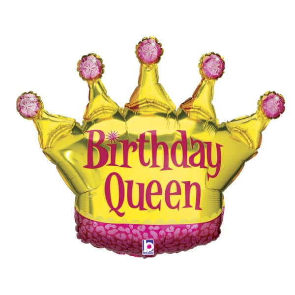 Folieballon XL Birthday Queen 91 cm