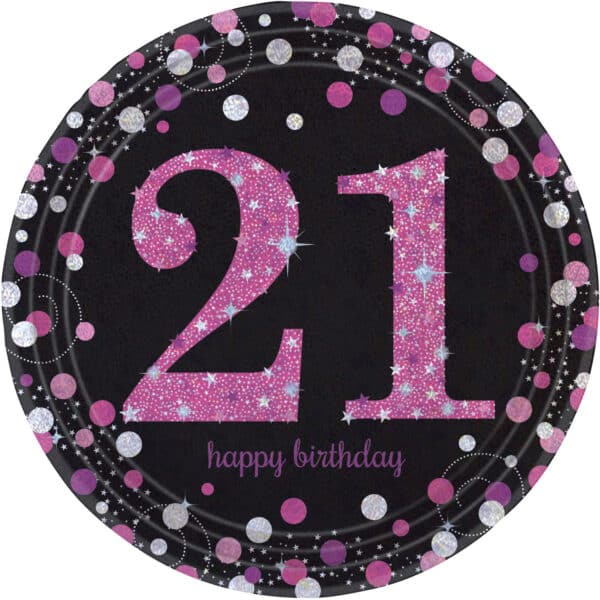 Sparkling Celebrations - Borden 21 Pink (8 stuks)