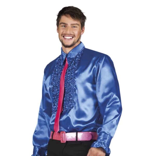 Party shirt koningsblauw (M, 50-52)