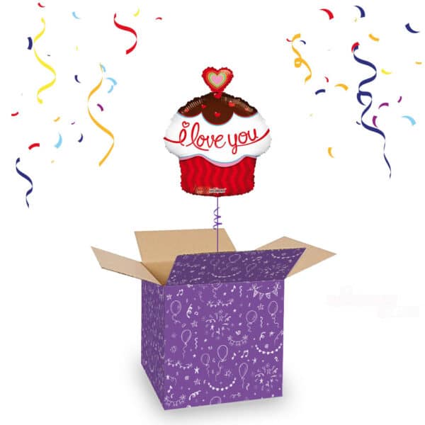 Folieballon Cupcake I Love You 46 cm