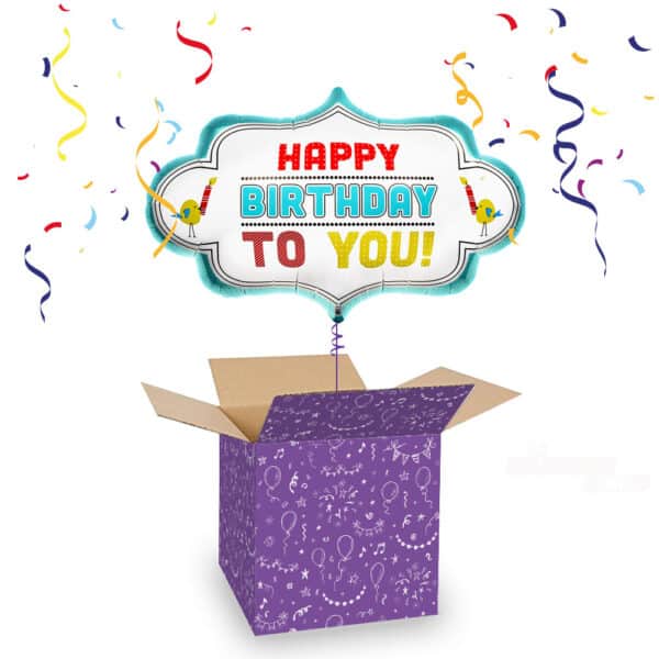 Folieballon Happy Birthday Breed 71 cm