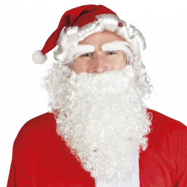 Set Kerst (muts, pruik, wenkbrauwen en baard)