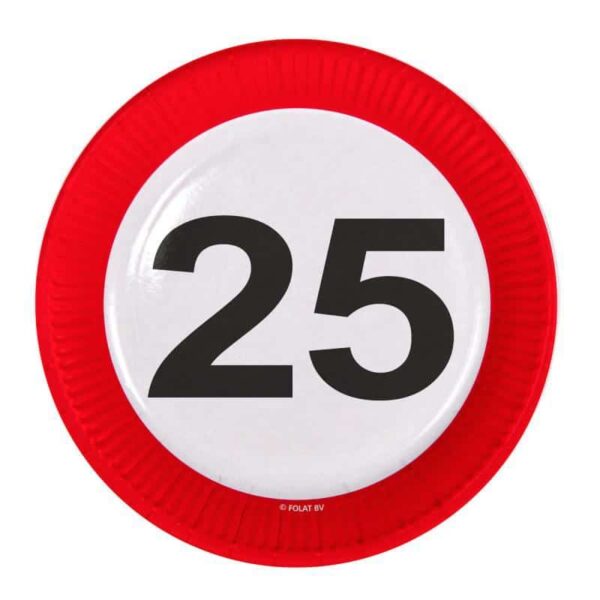 Borden verkeersbord 25