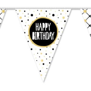 Vlaggenlijn Happy Birthday Fesive Gold Collection