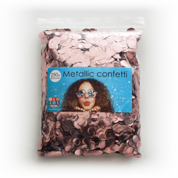Confetti 250 gram 10mm- Rose Gold
