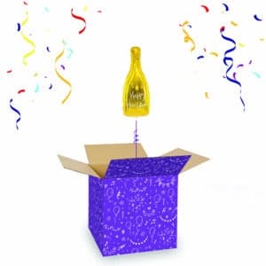 "Happy New Year" Champagnefles Folieballon