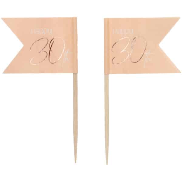 Prikkers Elegant Lush Blush 30 Jaar - 36 stuks