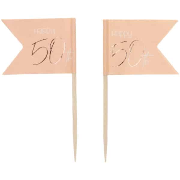 Prikkers Elegant Lush Blush 50 Jaar - 36 stuks