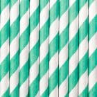 Rietjes Stripes Wit/Aqua (10 stuks)