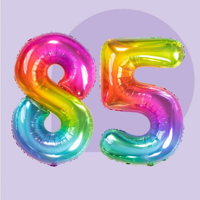 85 Jaar versiering