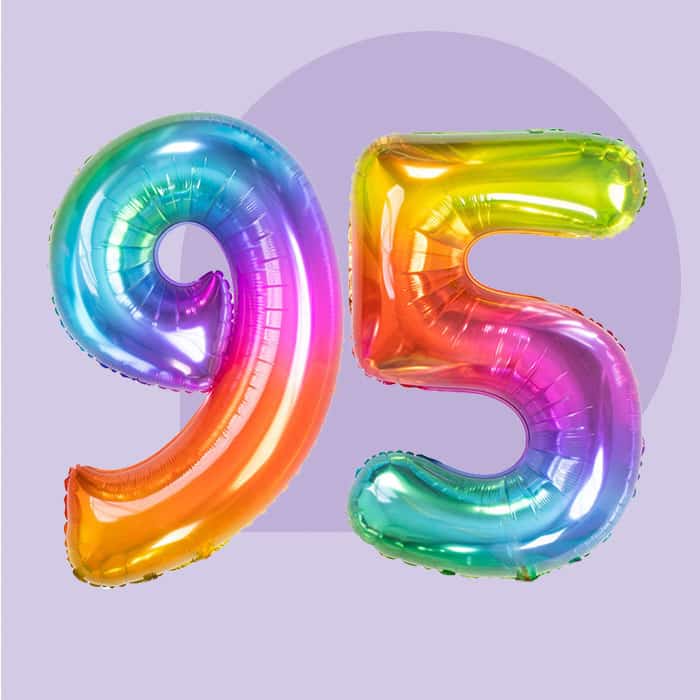 95 Jaar versiering