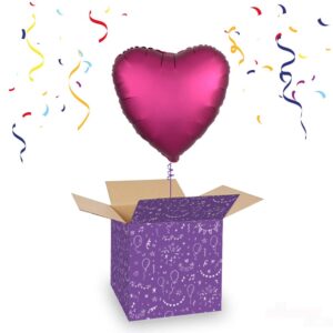 Folieballon Hart "Satin Luxe Pomegranate" 46 cm