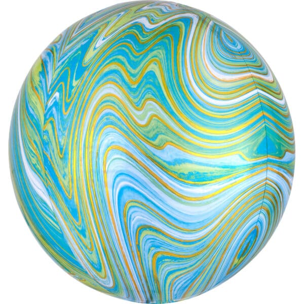 Folieballon ORBZ Marble Green (45 cm)