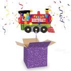 Folieballon XL Happy Birthday Trein 94 cm