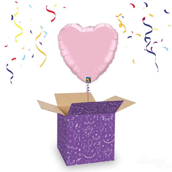 Folieballon Hart Licht Roze 46 cm