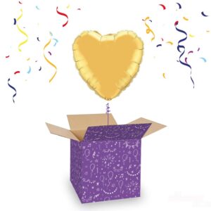 Folieballon Hart Goud 45 cm Folieballon Hart Goud 45 cm