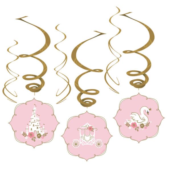 Princess - Swirl Decoratie (6 stuks)