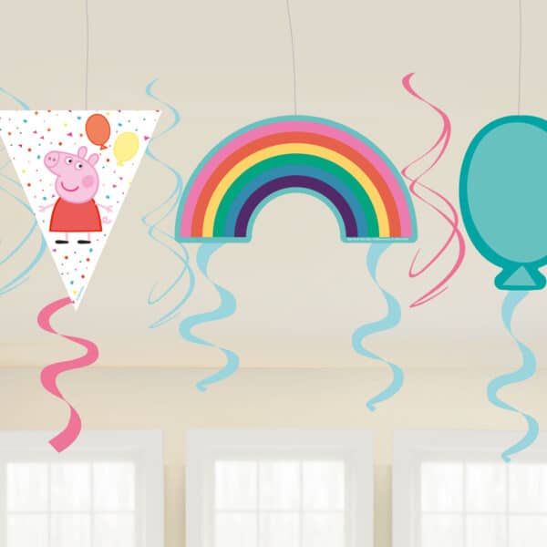 Peppa Pig - Swirl Decoratie (6 stuks)