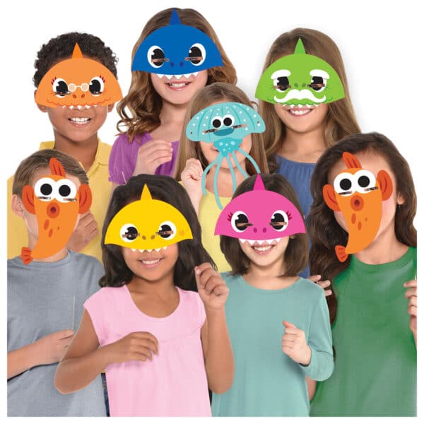 Baby Shark - Maskers (8 stuks)