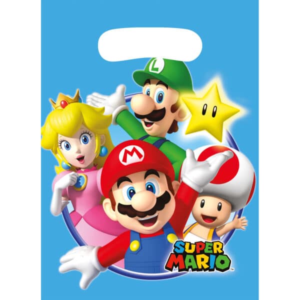Super Mario - Uitdeelzakjes (8 stuks)
