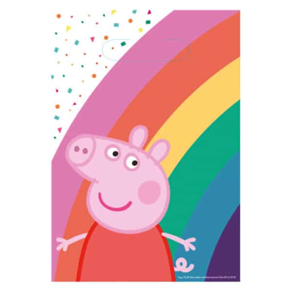 Peppa Pig - Papieren Uitdeeltasjes (8 stuks)