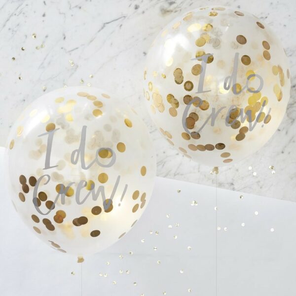 I Do Crew - Confetti ballonnen (5 stuks)