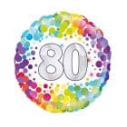 Folieballon 80 confettiprint - 45 cm