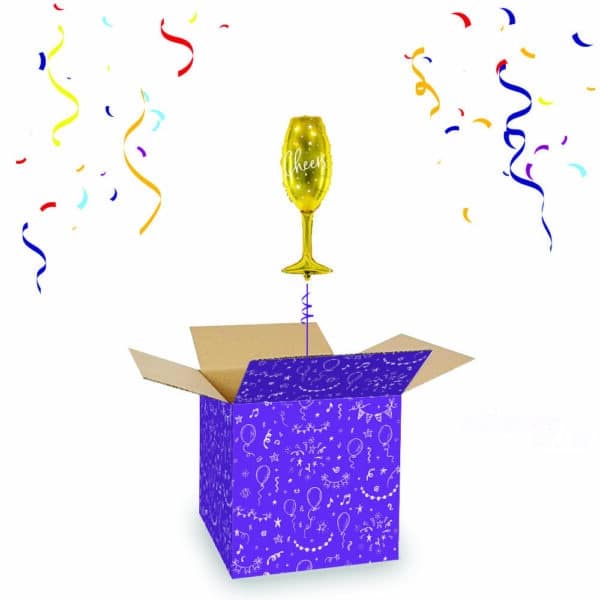 Folieballon Cheers Champagneglas
