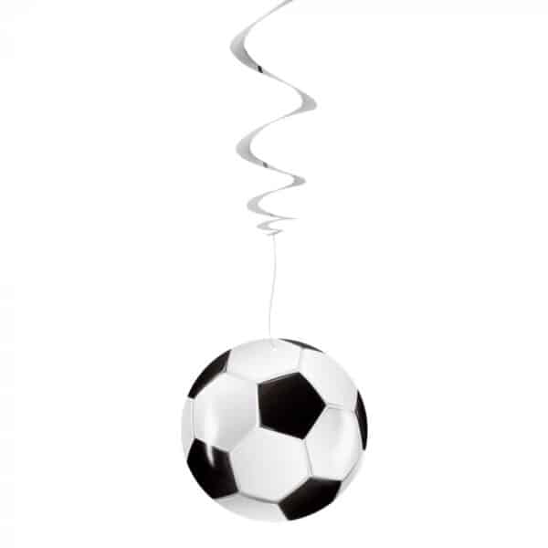 Decoratie Swirls Voetbal (3 stuks)