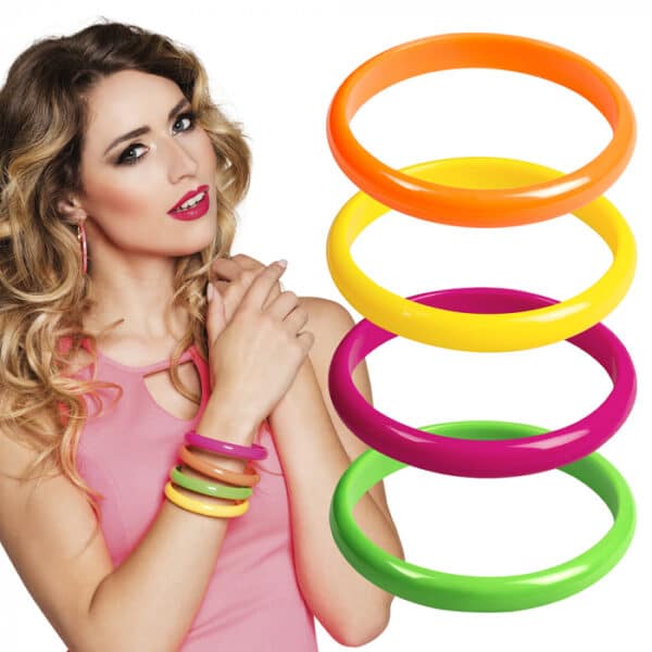 Set Armbanden Neon (4 stuks)