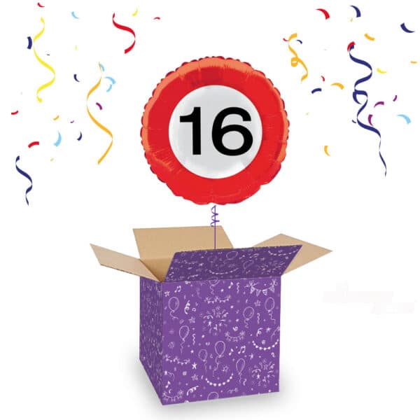 Folieballon 16 Verkeersbord 45 cm