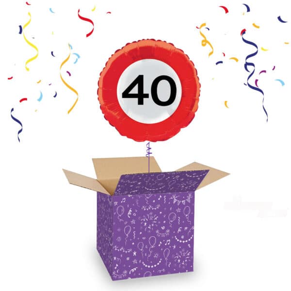 Folieballon 40 Verkeersbord 45 cm