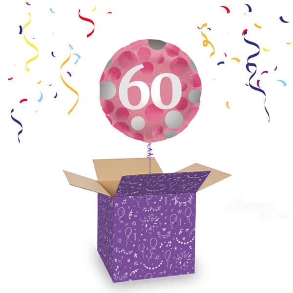 Folieballon "Glossy Pink" 60 - 45 cm