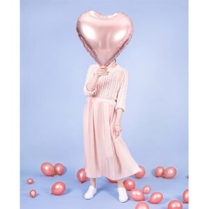 Folieballon hart Rose gold (61 cm)