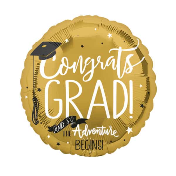Folieballon Congrats Grad Goud 43 cm