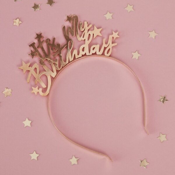 Tiara Its My Birthday Goud