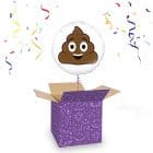 Folieballon Emoticon Poop Wit 46 cm