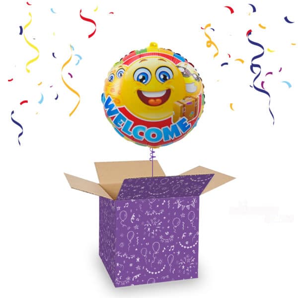 Folieballon Welcome Home Emoticon 43 cm