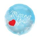 Folieballon Missing You Blauw 45 cm