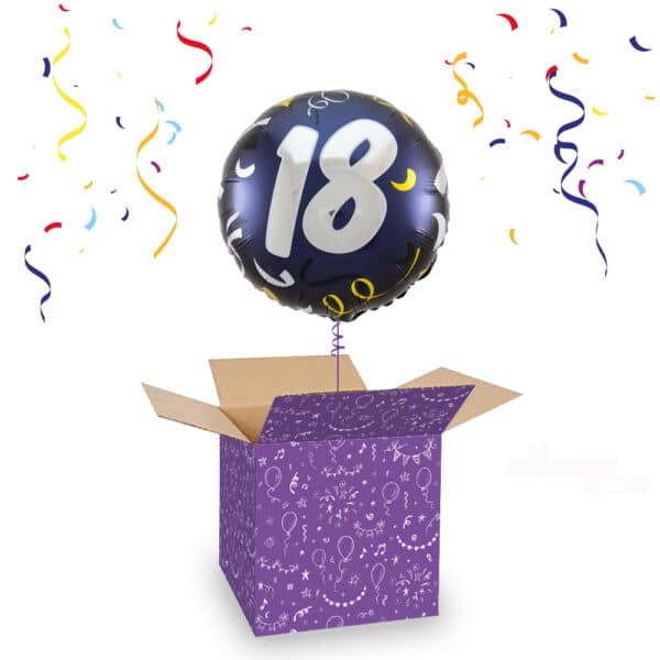 Folieballon 18 Jaar Folat BLAUW 45 cm
