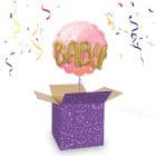 Folieballon Oh Baby Girl Roze 76 cm