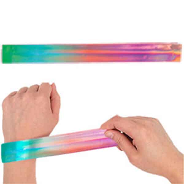 Klaparmband regenboog 4 stuks
