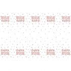 Tafelkleed Rose Gold Glitz "Happy Birthday" 137x213cm